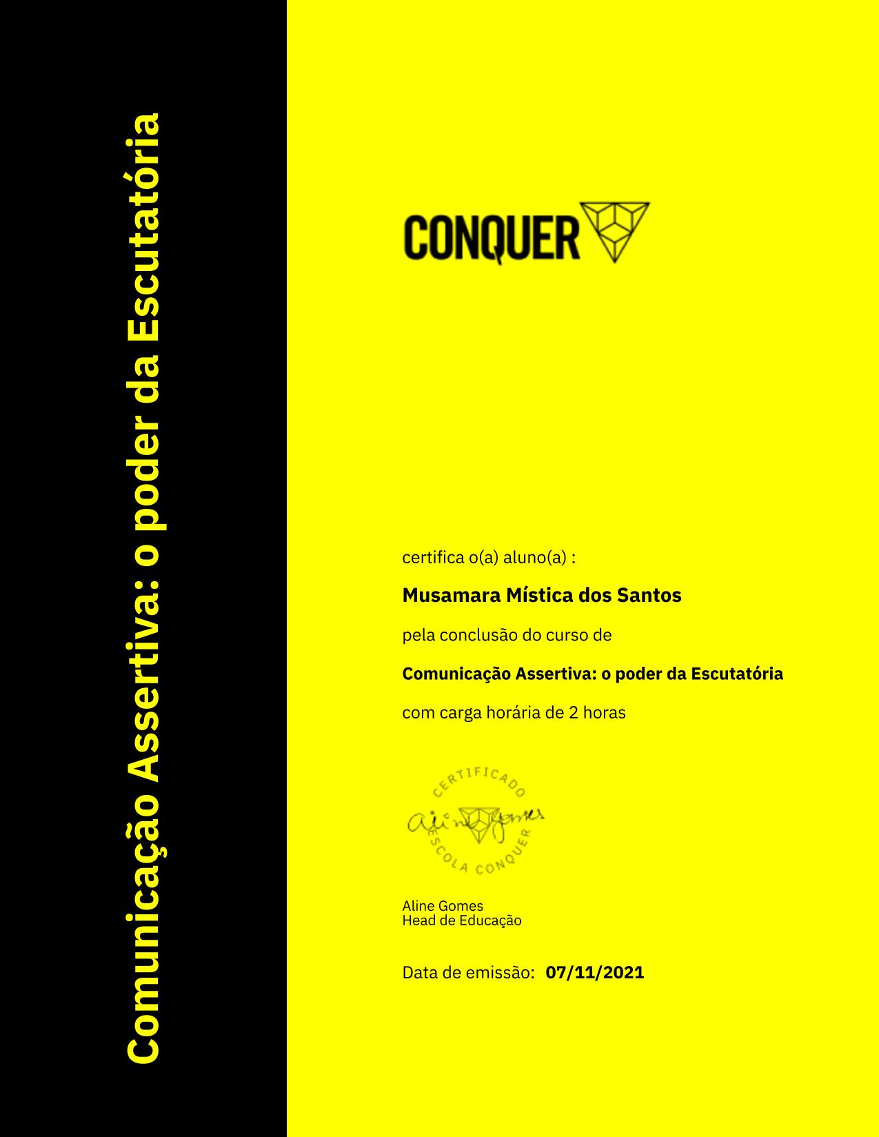 Certificado de Comunicação Assertiva: o poder da Escutatória